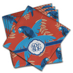Blue Parrot Cloth Napkins (Set of 4) (Personalized)