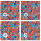 Blue Parrot Cloth Napkins - Personalized Lunch (APPROVAL) Set of 4