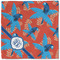 Blue Parrot Cloth Napkins - Personalized Lunch (Single Full Open)