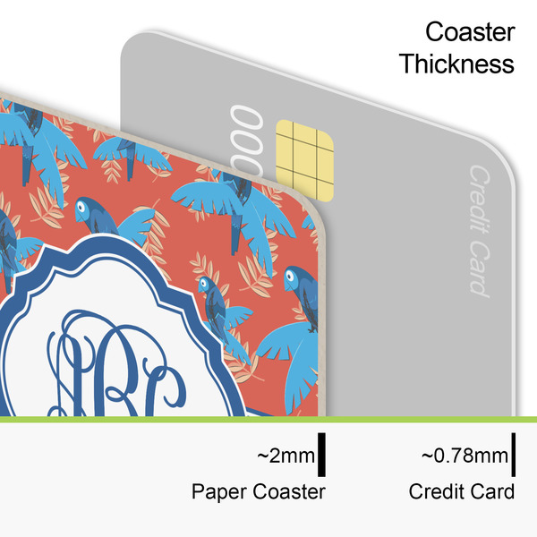 Blue Parrot Coaster Thickness