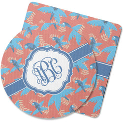 Blue Parrot Rubber Backed Coaster (Personalized)