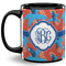 Blue Parrot Coffee Mug - 11 oz - Full- Black