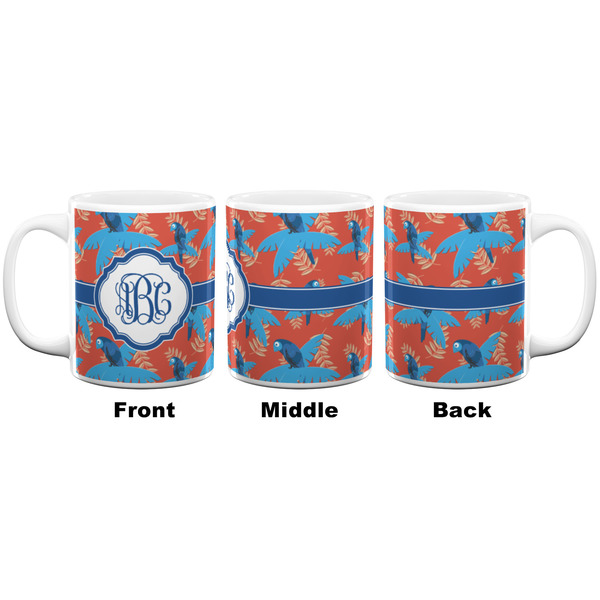 Blue Parrot Coffee Mug - 11 oz - White APPROVAL