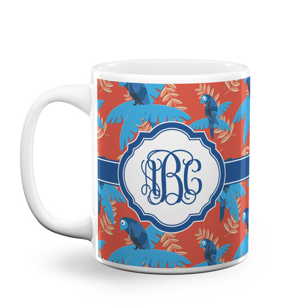 Custom Blue Parrot Coffee Mug (Personalized)