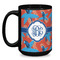 Blue Parrot Coffee Mug - 15 oz - Black