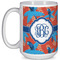 Blue Parrot Coffee Mug - 15 oz - White Full
