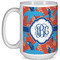 Blue Parrot 15 Oz Coffee Mug - White (Personalized)