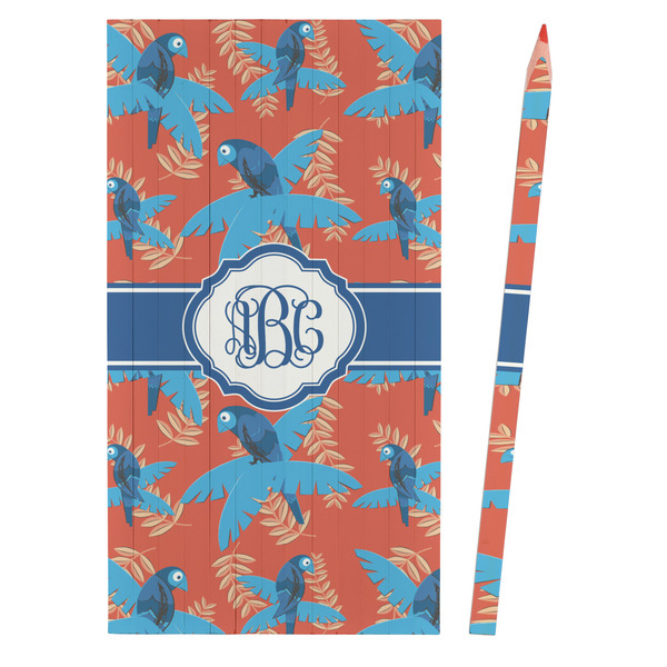 Blue Parrot Colored Pencils - Front View