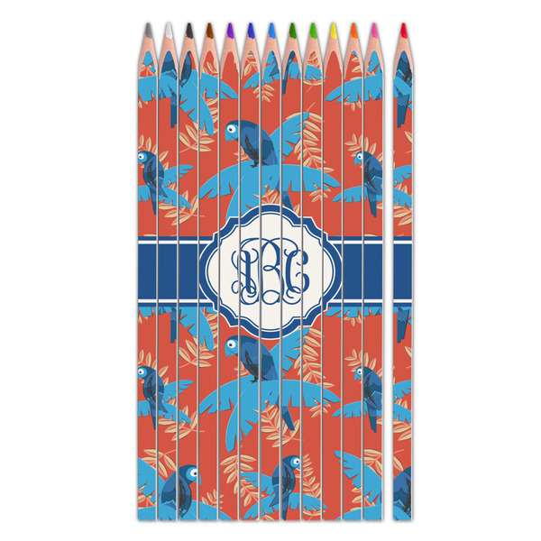 Custom Blue Parrot Colored Pencils (Personalized)