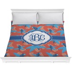 Blue Parrot Comforter - King (Personalized)