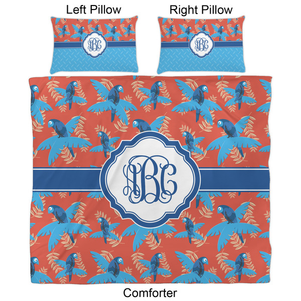 Blue Parrot Comforter Set - King - Approval
