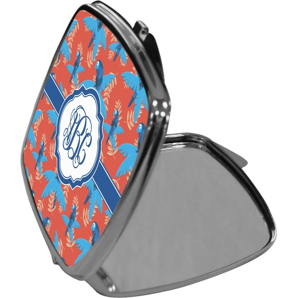 Blue Parrot Compact Mirror (Side View)