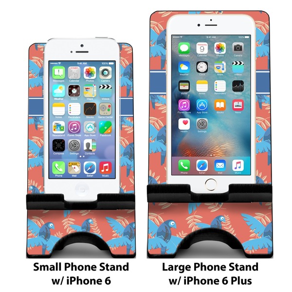 Blue Parrot Compare Phone Stand Sizes - with iPhones