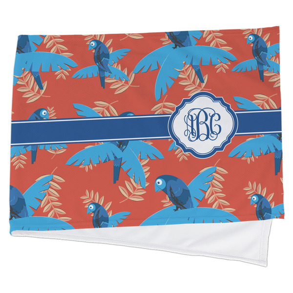 Custom Blue Parrot Cooling Towel (Personalized)