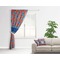 Blue Parrot Curtain With Window and Rod - in Room Matching Pillow