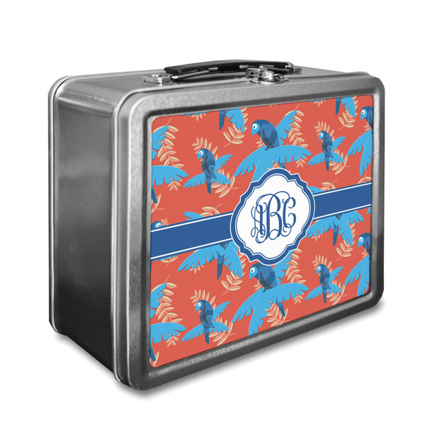 Custom Blue Parrot Lunch Box (Personalized)