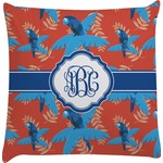Blue Parrot Decorative Pillow Case (Personalized)