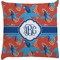 Blue Parrot Decorative Pillow Case (Personalized)
