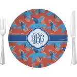 Blue Parrot Glass Lunch / Dinner Plate 10" (Personalized)