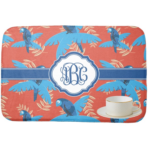 Blue Parrot Dish Drying Mat