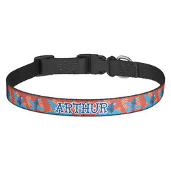 Blue Parrot Dog Collar (Personalized)