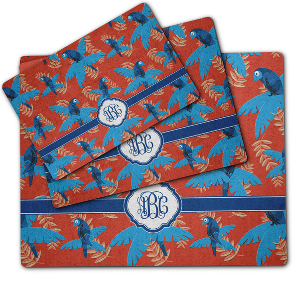 Blue Parrot Dog Food Mat - MAIN (sm, med, lrg)