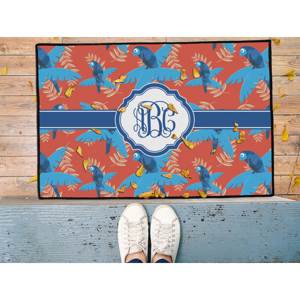 Blue Parrot Door Mat - LIFESTYLE (Med)