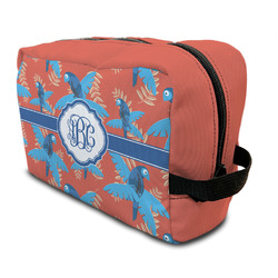 Blue Parrot Toiletry Bag / Dopp Kit (Personalized)
