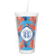 Blue Parrot Double Wall Tumbler with Straw (Personalized)