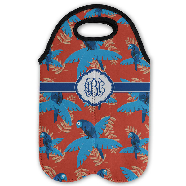Blue Parrot Double Wine Tote - Flat (new)