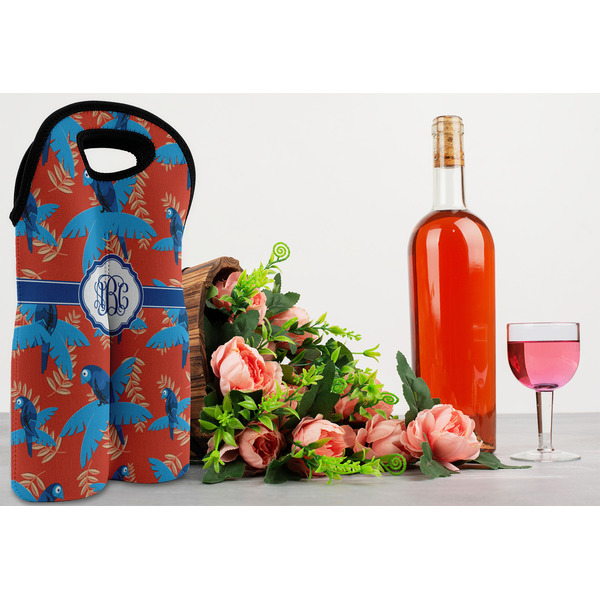 Blue Parrot Double Wine Tote - LIFESTYLE (new)