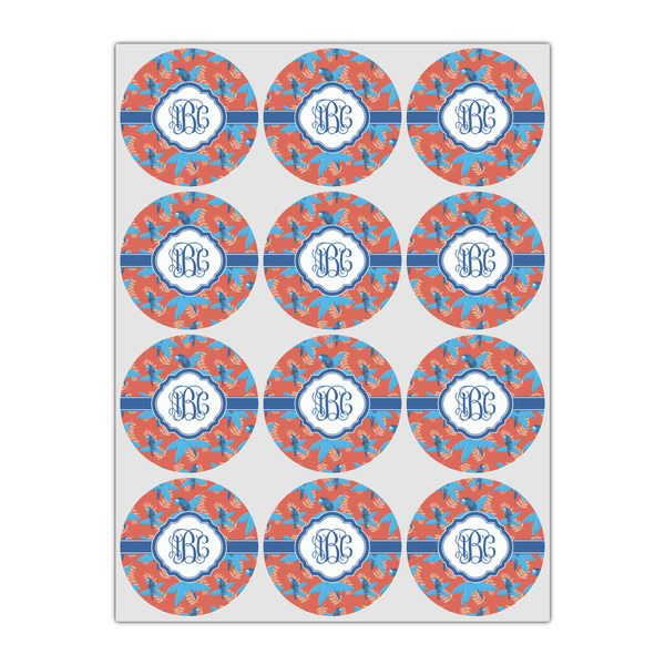 Blue Parrot Drink Topper - Small - Set of 12