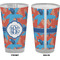 Blue Parrot Pint Glass - Full Color - Front & Back Views