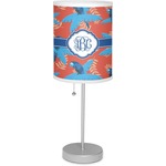 Blue Parrot 7" Drum Lamp with Shade (Personalized)