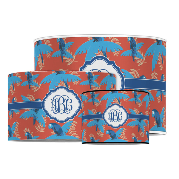 Blue Parrot Drum Lampshades - MAIN