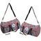 Blue Parrot Duffle bag large front and back sides