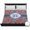 Blue Parrot Duvet Cover - King (Personalized)