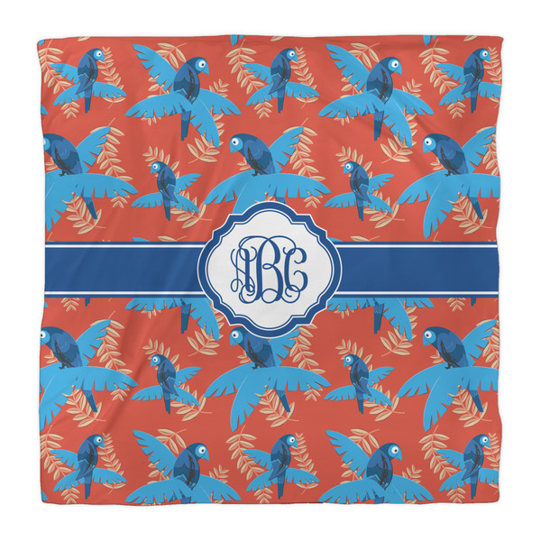 Blue Parrot Duvet Cover - Queen - Front