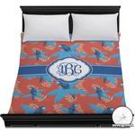 Blue Parrot Duvet Cover - Full / Queen (Personalized)