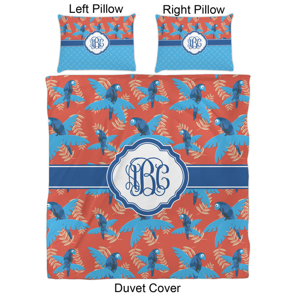 Blue Parrot Duvet Cover Set - Queen - Approval