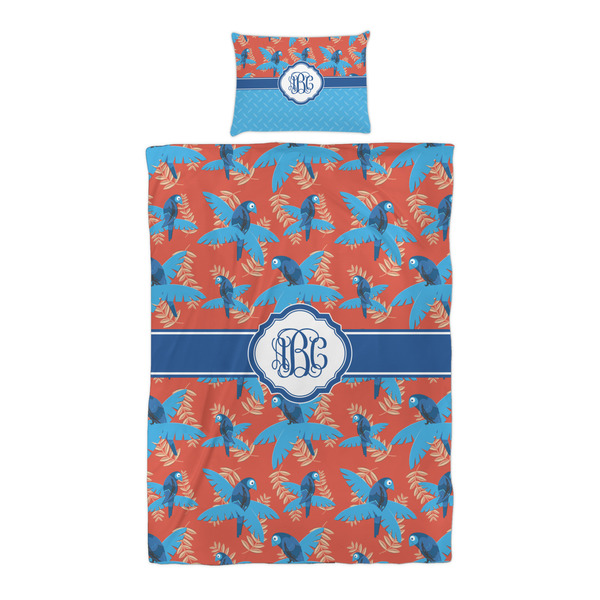 Blue Parrot Duvet Cover Set - Twin XL - Alt Approval