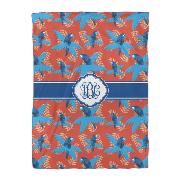 Blue Parrot Duvet Cover - Twin XL - Front