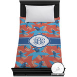 Blue Parrot Duvet Cover - Twin XL (Personalized)