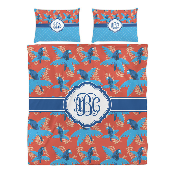 Blue Parrot Duvet cover Set - Queen - Alt Approval