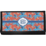 Blue Parrot Canvas Checkbook Cover (Personalized)