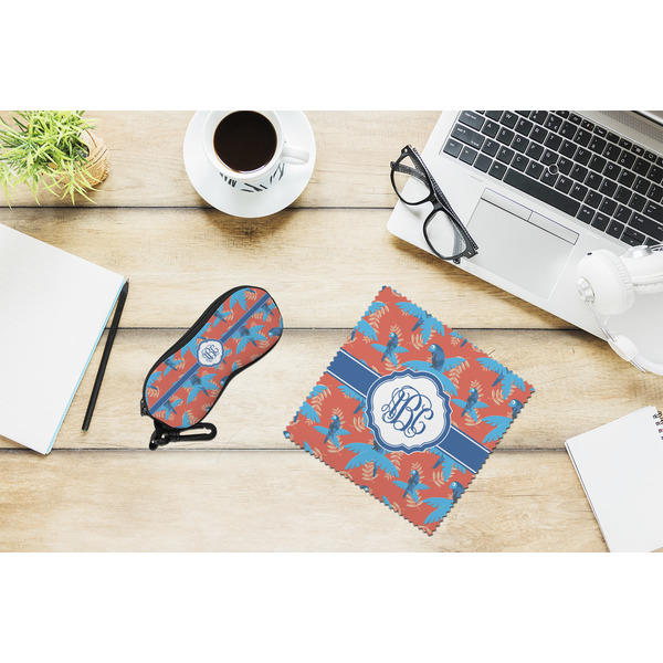 Blue Parrot Eyeglass Case and Cloth Set - LIFESTYLE