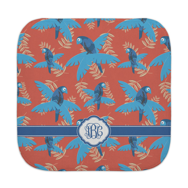 Custom Blue Parrot Face Towel (Personalized)