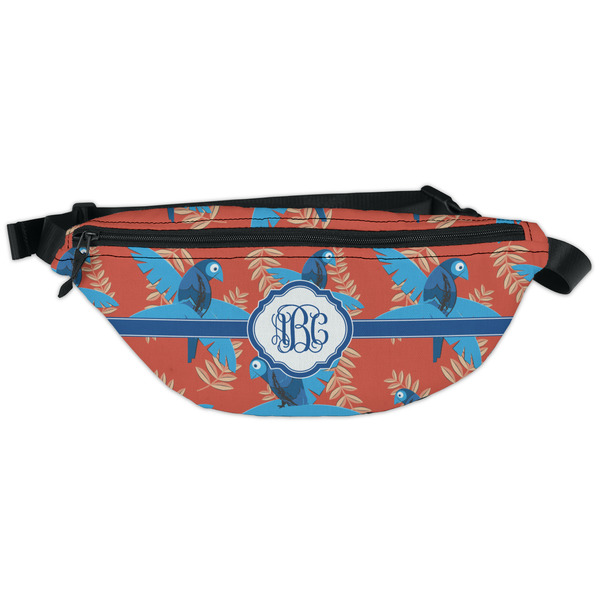 Custom Blue Parrot Fanny Pack - Classic Style (Personalized)