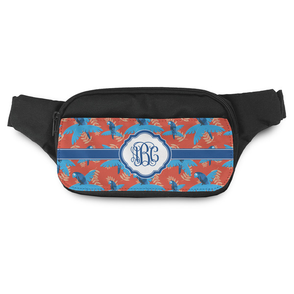 Custom Blue Parrot Fanny Pack - Modern Style (Personalized)