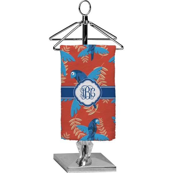 Custom Blue Parrot Finger Tip Towel - Full Print (Personalized)